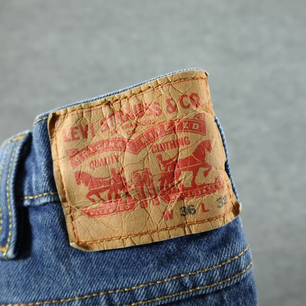 Levi's Jeans Mens 36x32 Blue Western Fit Strong Technology Stretch Denim